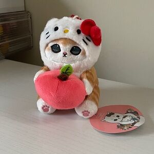 Mofusand hello kitty plush pendant (small)